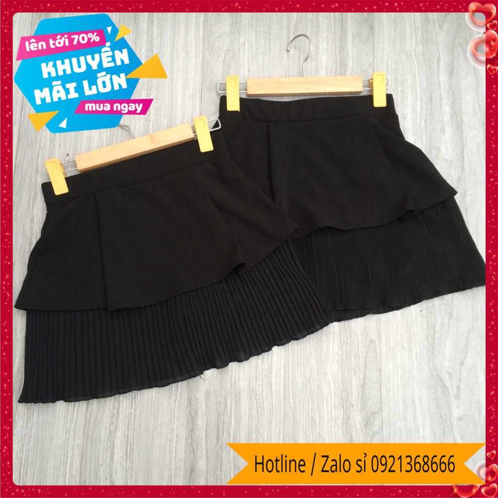 🔥Hottrend🔥Chân váy xếp ly free size ( 1 tầng xếp ly dưới cùng)