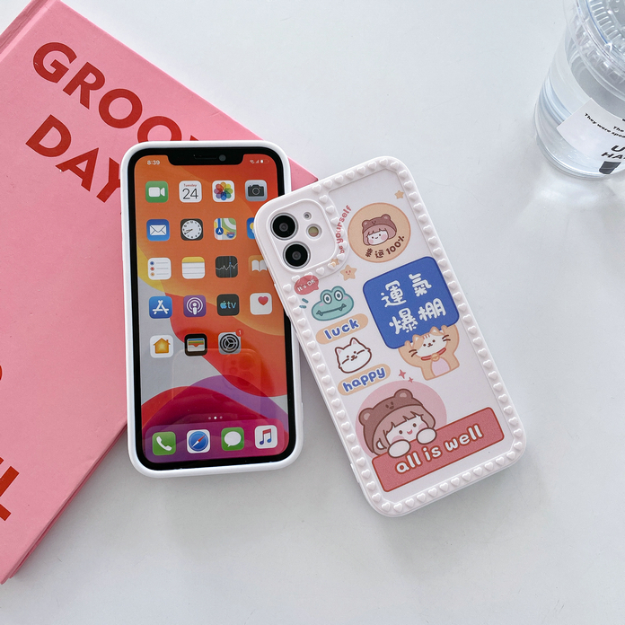 iPhone 12 11 Pro Max X Xs XR 6 6S 7 8 Plus 6P 7P 8P 6+ 6s+ 7+ 8+ SE 2020 All is Well Cherry Girl Love Soft TPU Phone Case Full Back Cover