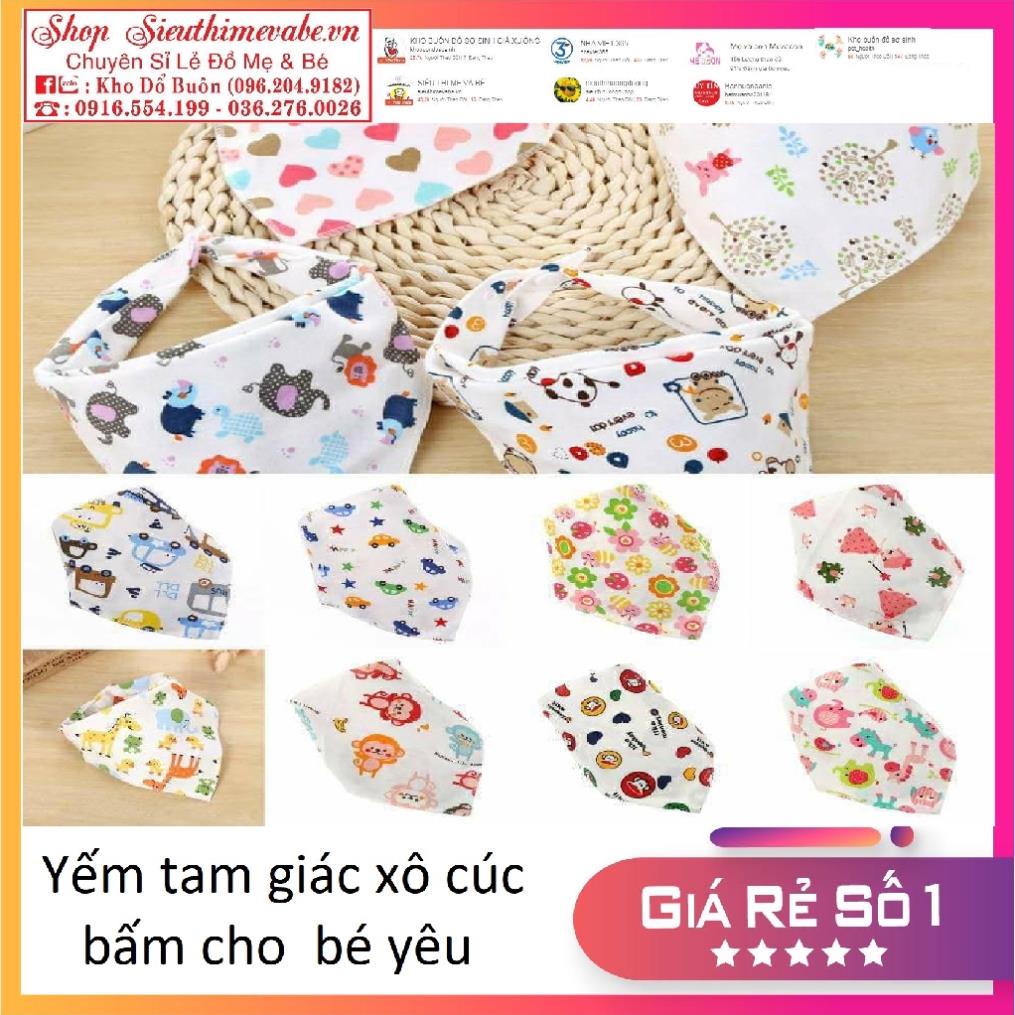 Yếm Xô Quàng Cổ Cài Nút Cho Bé