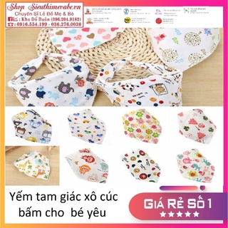 Yếm Xô Quàng Cổ Cài Nút Cho Bé