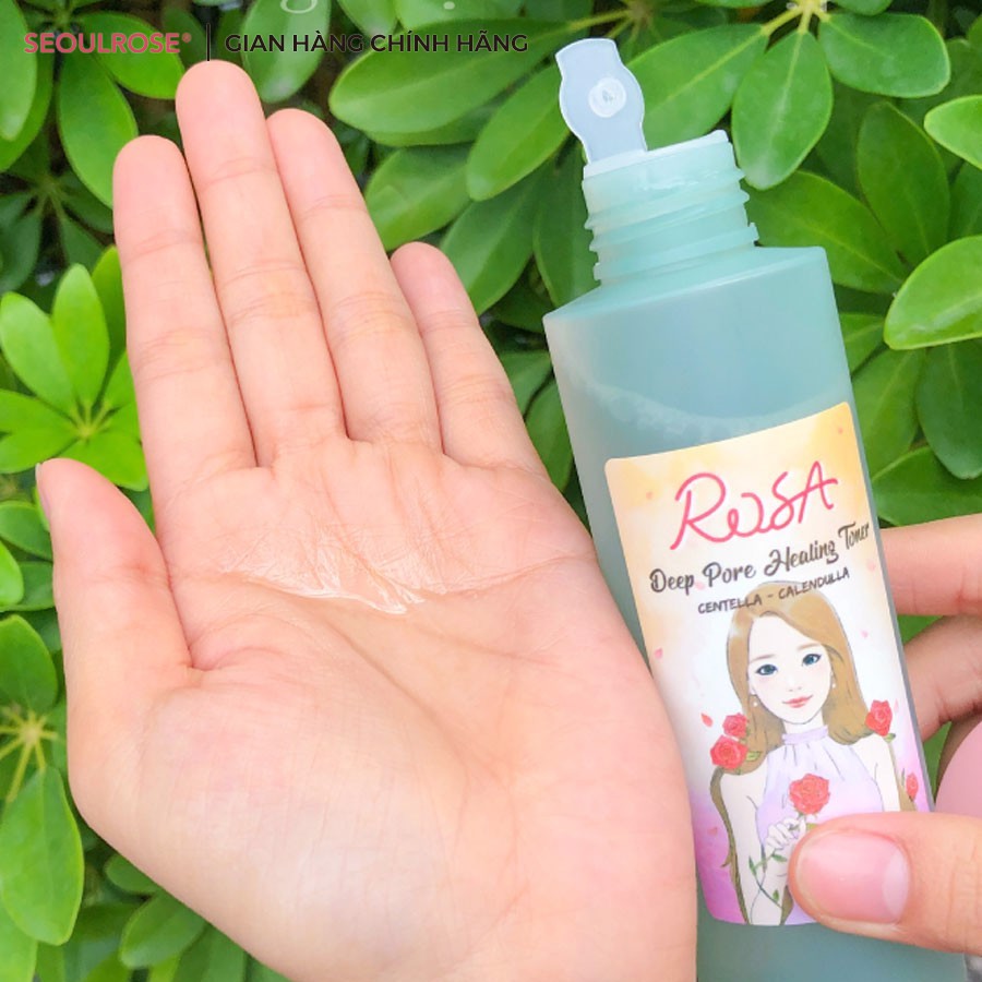 Nước hoa hồng SeoulRose rosa chiết xuất rau má và hoa cúc 120ml