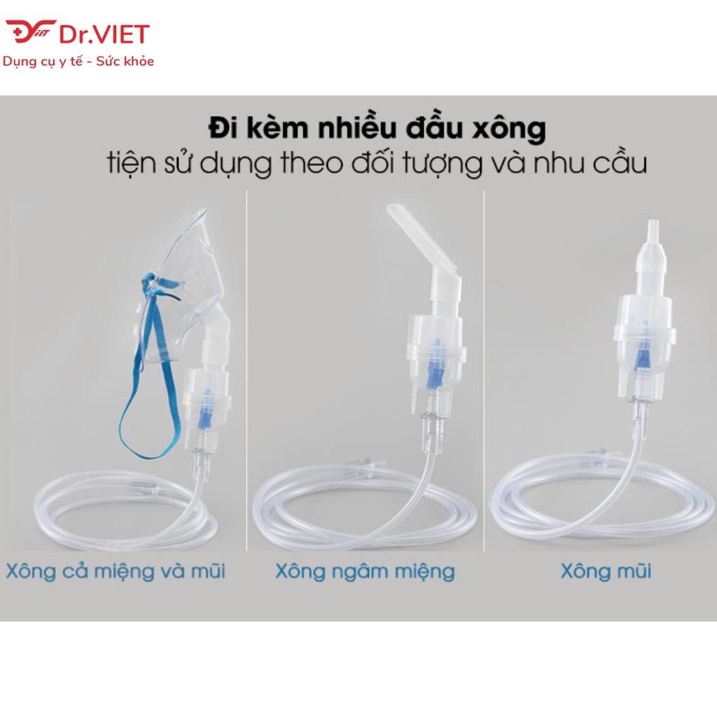 Bộ phụ kiện máy xông khí dung mũi họng NEB200 chính hãng Microlife -Hỗ trợ hô hấp, phế quản, hen suyễn