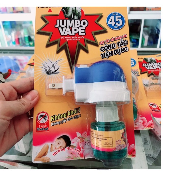 Bộ Xông Đuổi Muỗi Jumbo Vape