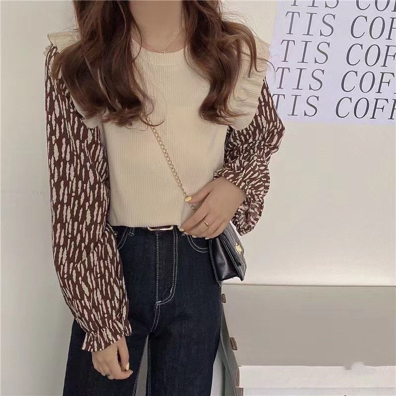 Áo len tay dài phong cách Hàn Quốc thiết kế mới thời trang xuân thu cho nữ