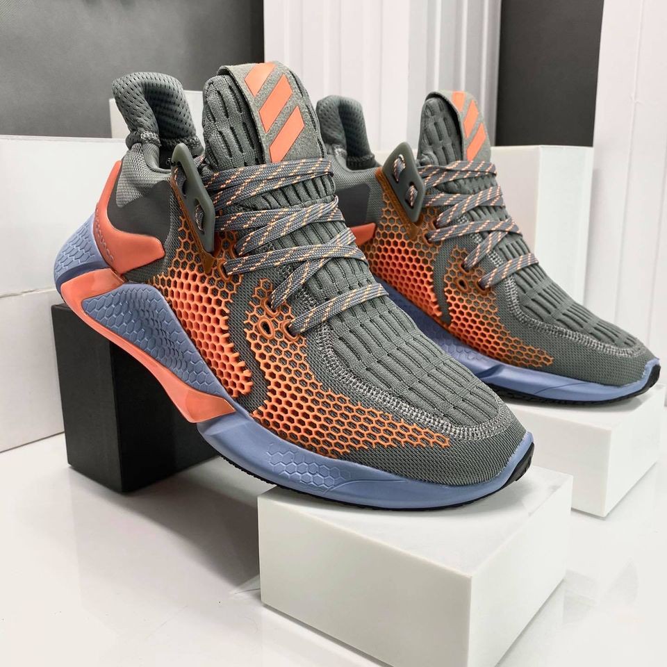 [ Full Box ] - Giày Thể Thao Nam Adidas Aphabounce Bản Mới Nhất 2020 - Phiên Bản Xám Cam | BigBuy360 - bigbuy360.vn