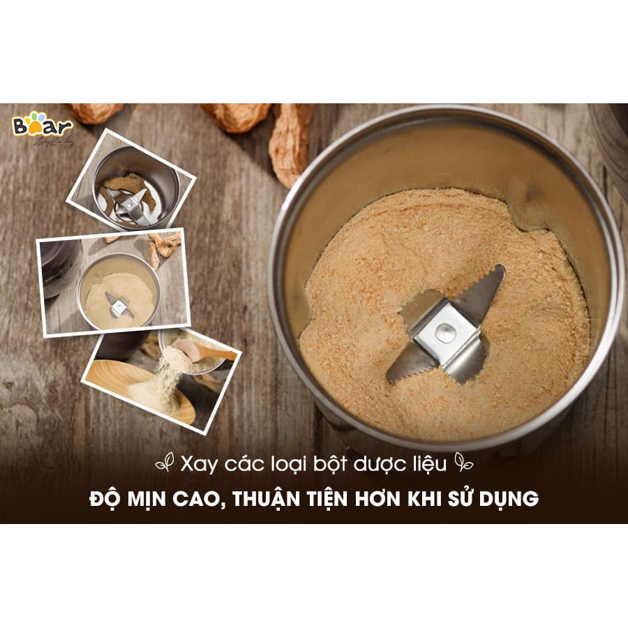 Máy Xay Thực Phẩm Bear, Máy Nghiền Mịn Bột Khô Đa Năng - Hàng quốc tế FSJ-A03D1S