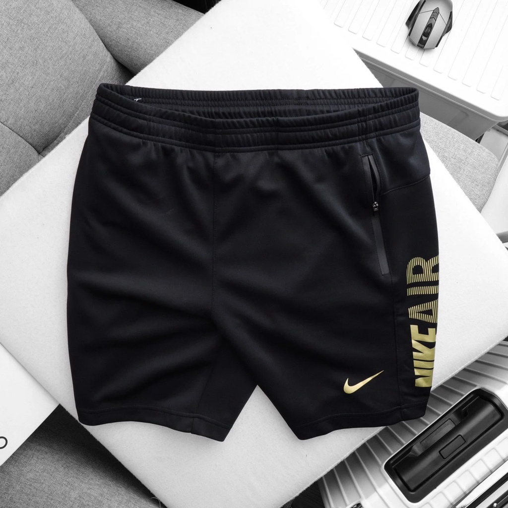 Quần Short Thể Thao Nike Air 4 Màu dây rút vải thun mát túi khóa cạp chun hàng xuất xịn