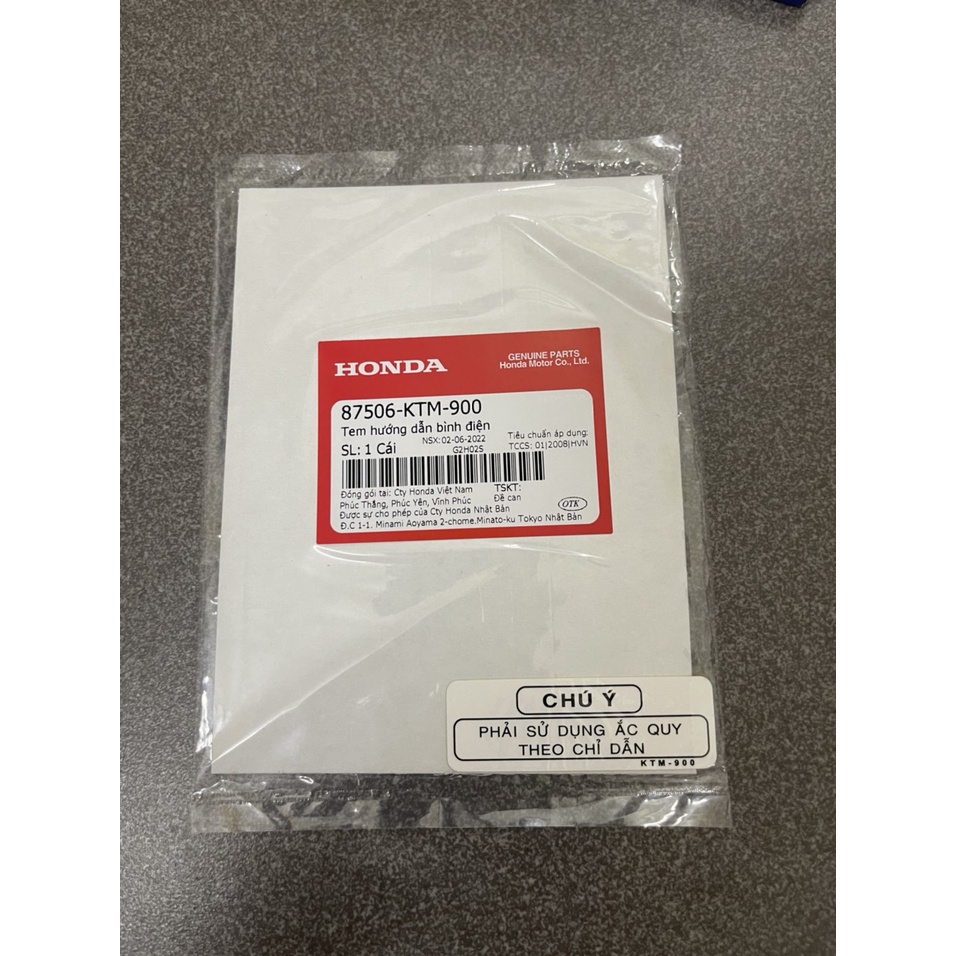 tem thông số thùng đồ xe future neo future x future 2 hàng chính hãng 81218KTM900 87506KTM900