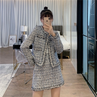 SET DẠ TWEED ĐÍNH VIỀN CƯỜM