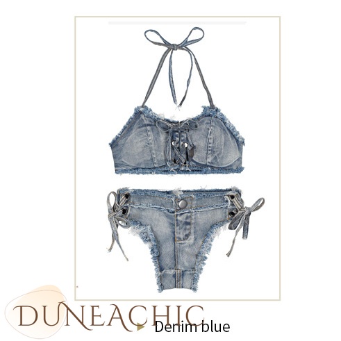 DUNEA Bộ bikini denim gợi cảm cho nữ