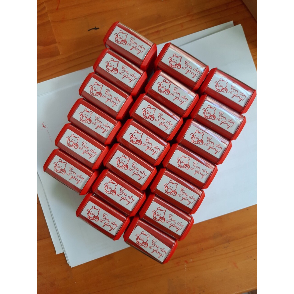 Dấu Khắc Liền Mực VPPT&amp;T Lời Khen Tiếng Việt DK0824