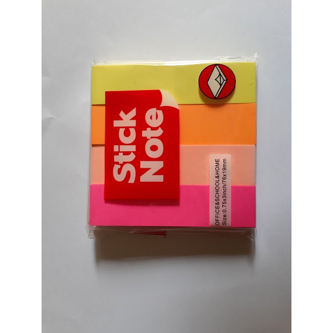 Giấy notes dạ quang 4 màu