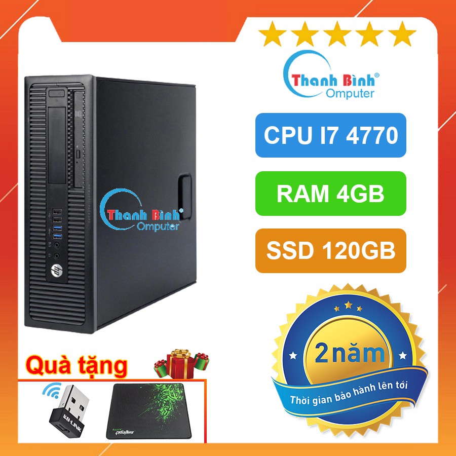 Thùng Máy Cpu 💎ThanhBinhPC💎 Thùng Cpu Giá Rẻ - HP ProDesk 600G1 ( I7 4770/4G/120G )  - Bảo Hành 24 Tháng.