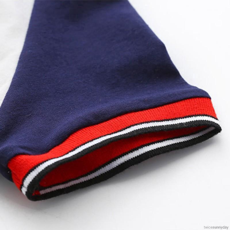 Bộ áo thun phối quần short in họa tiết hoạt hình cho bé trai + gái