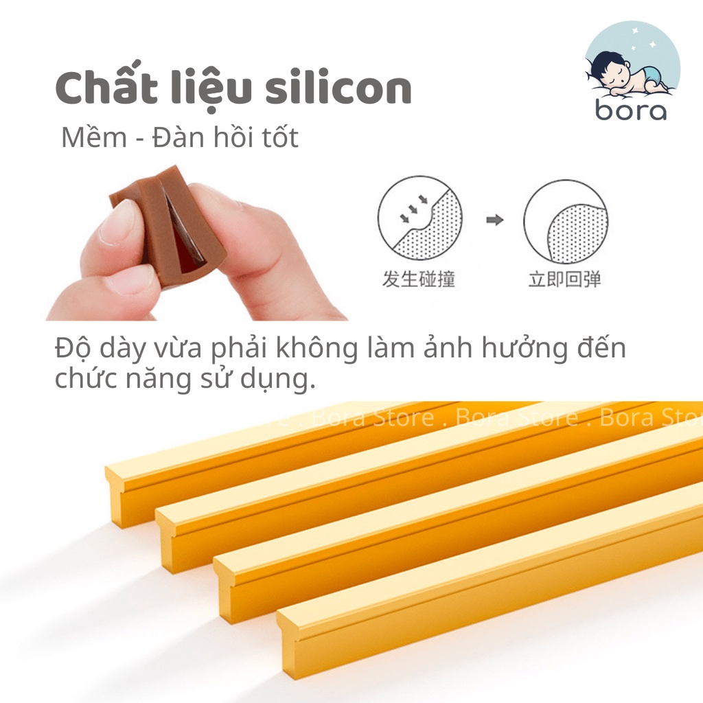 Miếng bọc góc tay cầm silicon chống va đập cho bé