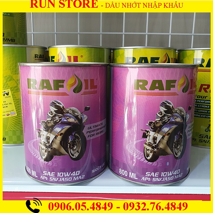 Nhớt Rafoil 10W40 800ml - Made In Dubai - Dầu Nhớt Lê Thành