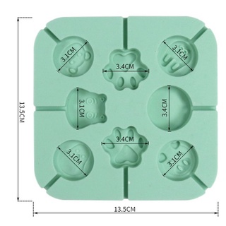 Khuôn Silicon Đổ Socola Thạch Kẹo Lollipop chip chip Dụng Cụ Làm Bánh - SILICONKEO01