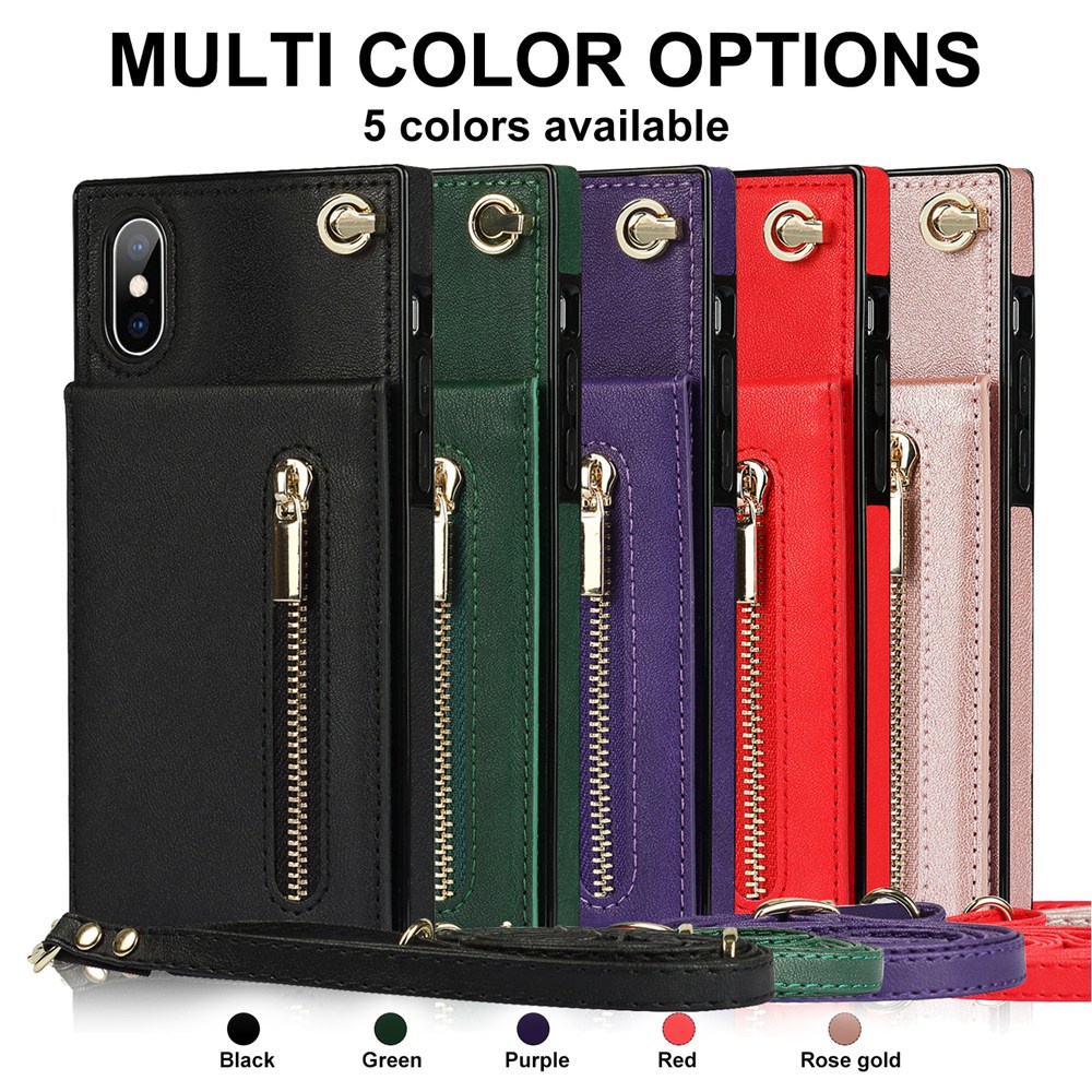 Ốp Điện Thoại Da Dạng Ví Có Dây Đeo Và Ngăn Đựng Thẻ Cho Apple iPhone 6 6S 7 8 Plus SE 2020 X XR XS Max 11 11 Pro Max