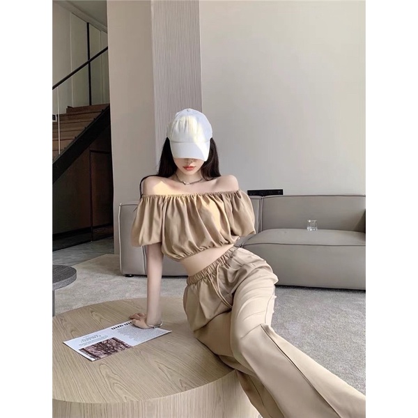 SET LỤA SUÔNG TRỄ VAI ULZZANG