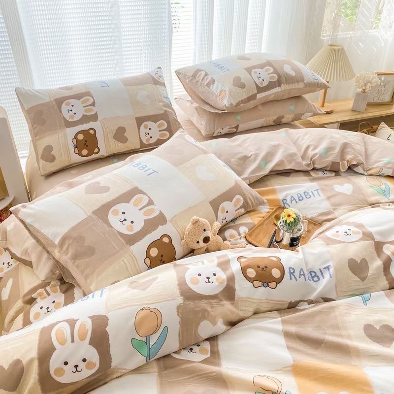Set Bộ Vỏ Chăn Ga Cotton Living , Chất Cotton Thoáng Mát