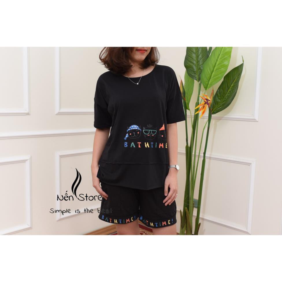 (NT) Set Đồ Nữ Hình Mèo Cotton Cao Cấp | BigBuy360 - bigbuy360.vn