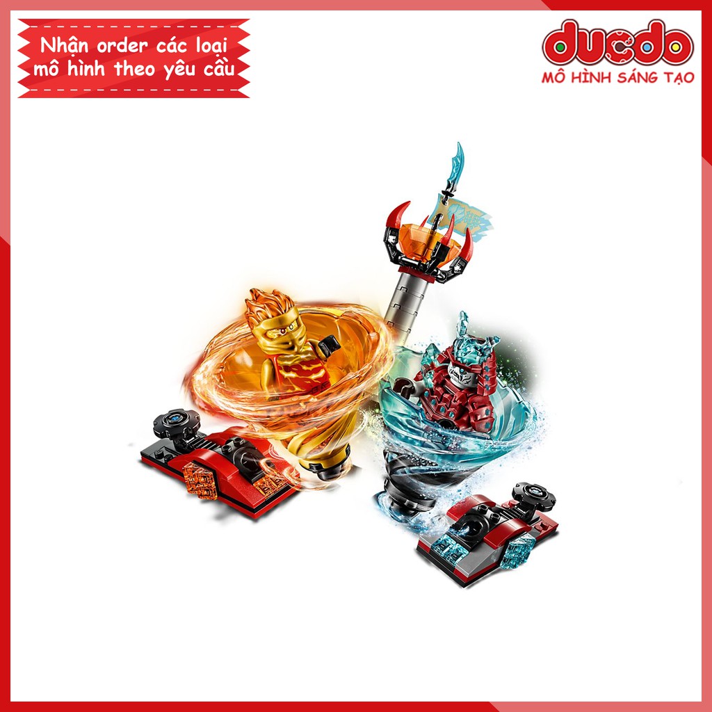 LARI 11325 Lắp ghép Ninjago Spinjitzu Slam Kai và Samurai - Đồ chơi Xếp hình Mô hình Con quay lốc xoáy Ninja BELA 70684