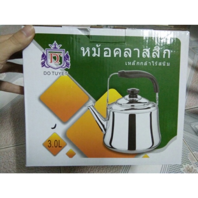 [Siêu Sale] Ấm Đun Nước Inox 1-2-3-4-5L Đun Được Bếp Từ Và Mọi Loại Bếp