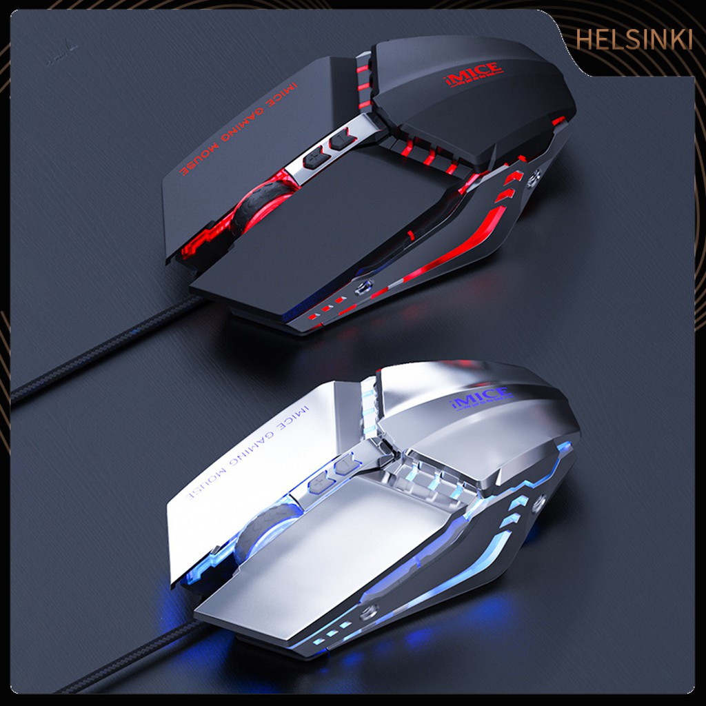 Chuột Chơi Game Imice T80 Có Dây 7 Nút Đèn Led 800 / 1600 / 2400 / 3200dpi