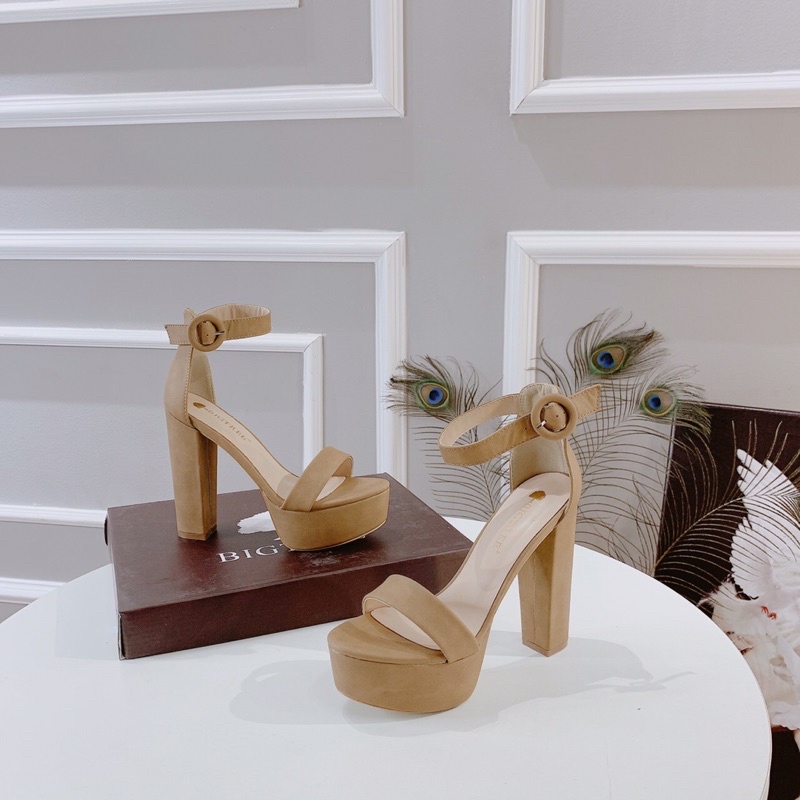 Sangdal cao gót vuông 12cm