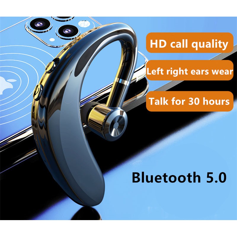 DGT Sạc nhanh mới Tai nghe không dây Bluetooth Tai nghe thể thao HD Stereo
