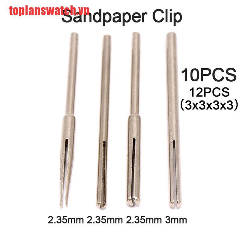 Set 10 / 12 Đầu Giấy Nhám Dạng Kẹp Dài Tiện Dụng