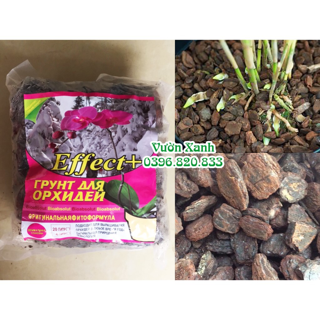 SIÊU RẺ - Vỏ thông giá thể trồng lan cao cấp túi 1.5kg đã được xử lý nấm bệnh hàng nhập khẩu.