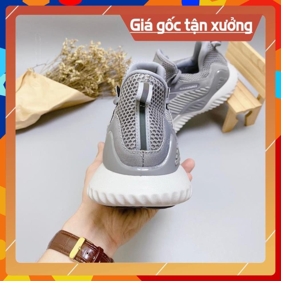 [FreeShip+Giá Hủy Diệt] Giầy Alphabounce xịn sò Full phụ kiện, Giày Sneaker Alpha xám lông chuột , Hót trend