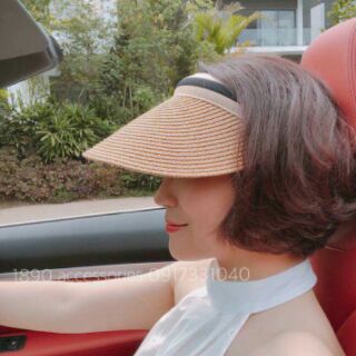 Mũ cói đi biển thời trang