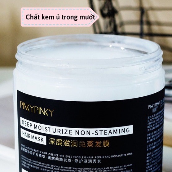 Kem Ủ Tóc PINKY PINKY Dưỡng Tóc Siêu Mềm Mượt Phục Hồi Tóc Hư Tổn Nội Địa Trung Mặt Nạ Tóc Dầu Hấp Ủ Tóc Collagen
