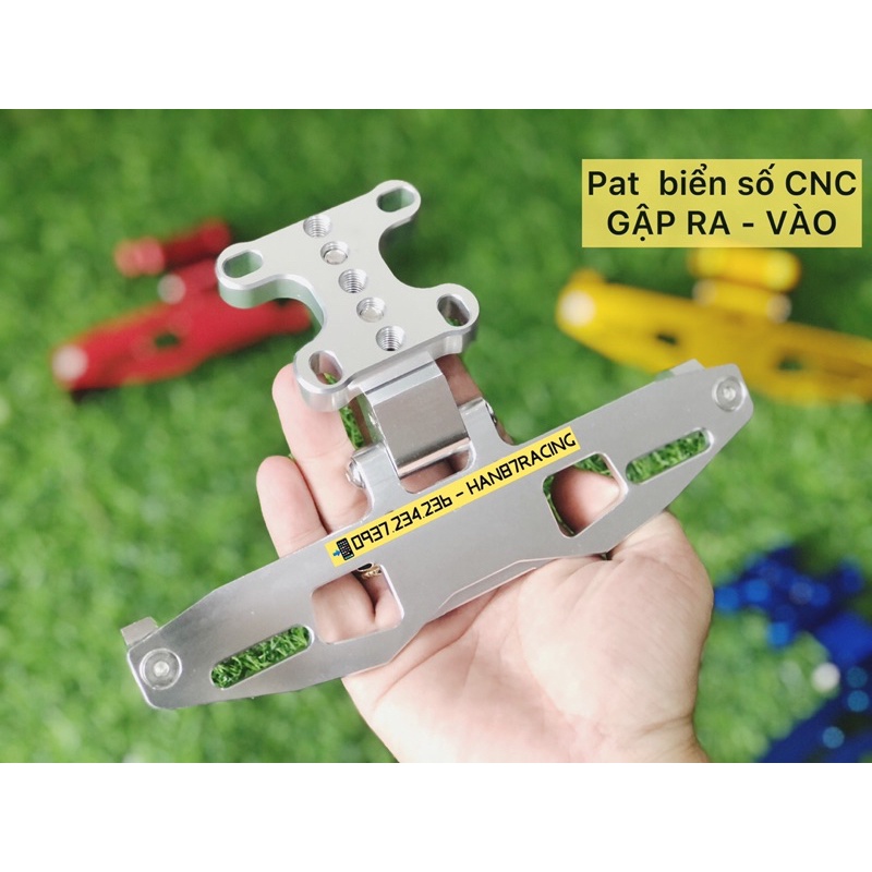 Pat Biển Số Gập Ra Vào - nhôm CNC  CBR150 Gsx150 R15 MT15 CBR650