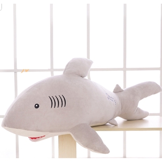 CÁ MẬP NHỒI BÔNG MÀU XÁM Size 65cm