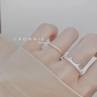 Nhẫn bạc nữ nhẫn vương miện