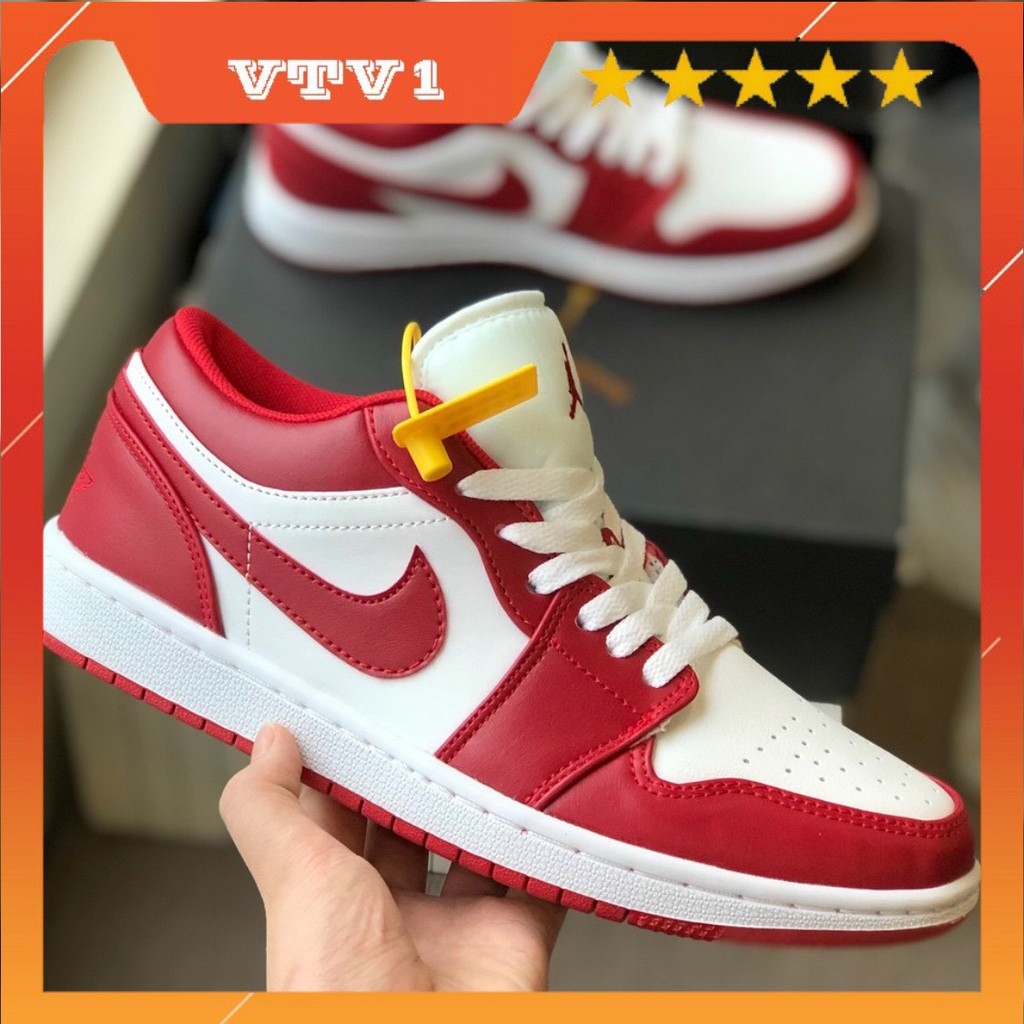 Giày thể thao và sneaker nam nữ màu đỏ trắng , jordan đỏ