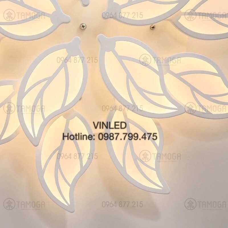 Đèn mâm ốp trần hình chiếc lá 12 cánh HAPOVA OSSI 121
