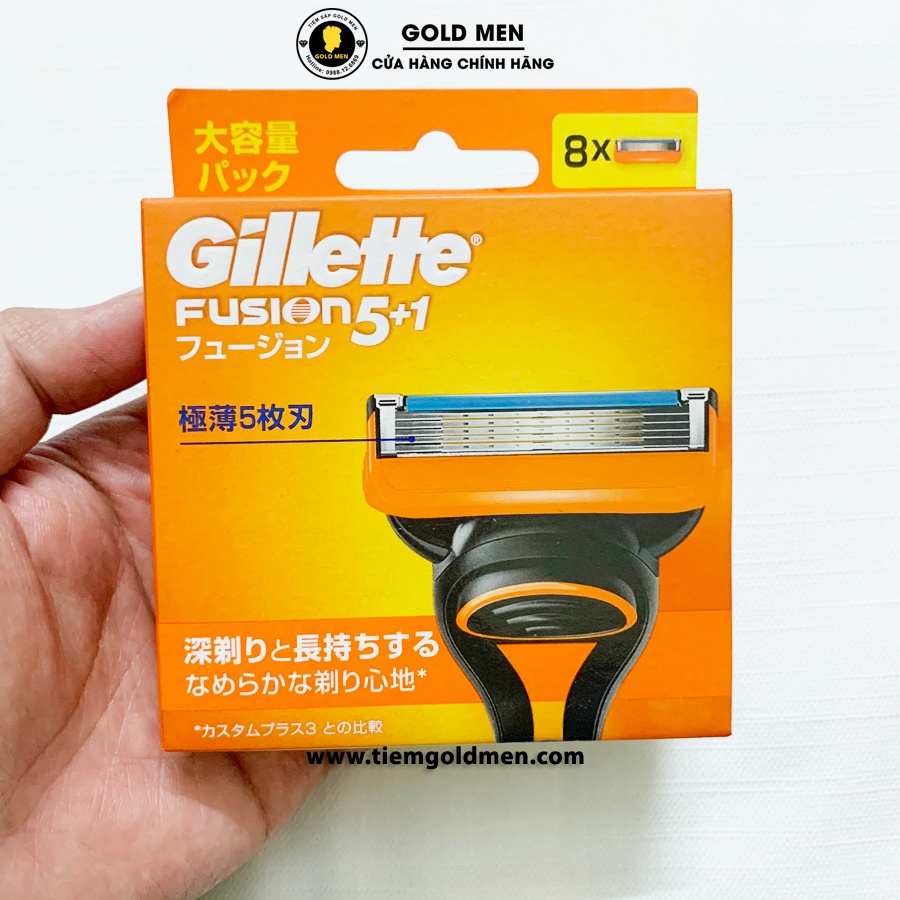 Dao cạo râu Gillette Fusion 5+1 set 10, set 6 Nhật Bản [CHÍNH HÃNG]