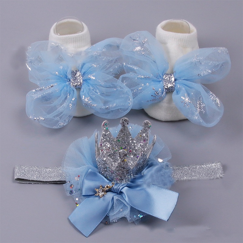 Set Băng Đô + Vớ Xinh Xắn Cho Bé Gái