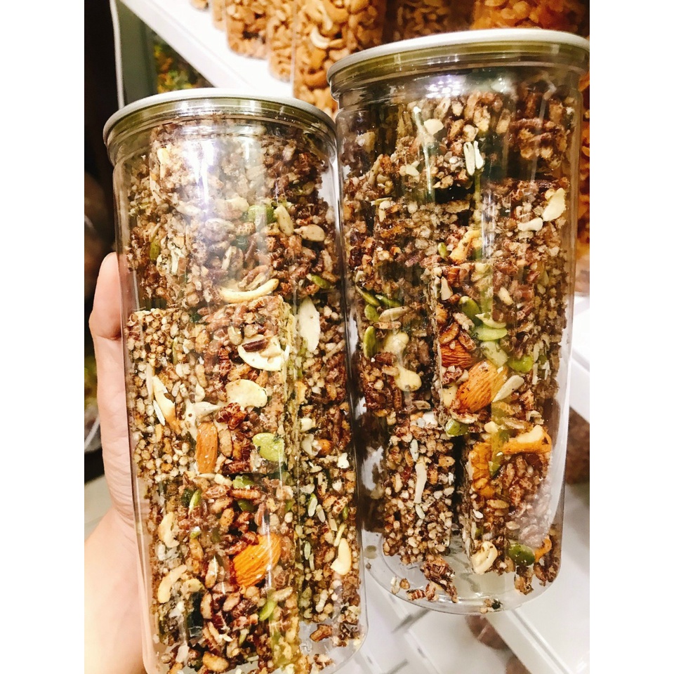 Thanh Bánh Gạo Lứt Ngũ Cốc Rong Biển 300gr - Ăn Vặt Giá Rẻ DuHo Foods