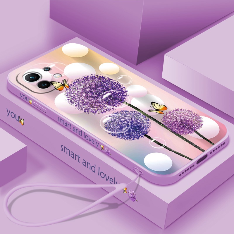 Ốp Điện Thoại Silicon Dẻo Họa Tiết Hoa Bồ Công Anh Cho Xiaomi 11 Lite 11T Pro mi 10T 10 Pro