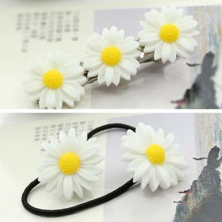 Thun Cột Tóc Đính Hoa Đáng Yêu Cho Bé Gái