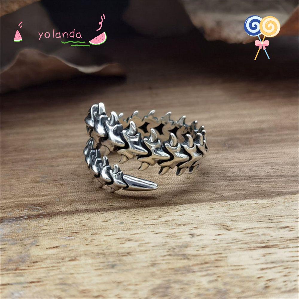 Nhẫn Cưới Kim Loại Thiết Kế Hình Học Phong Cách Punk Rock Có Thể Điều Chỉnh