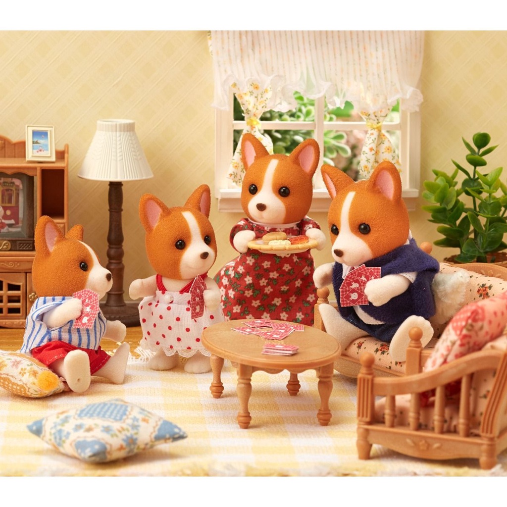 Đồ Chơi Sylvanian Families Gia Đình Chó Corgi Dog Family