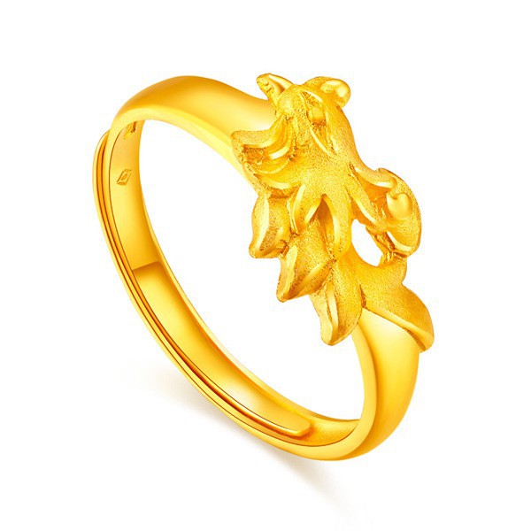 Nhẫn mạ vàng hình rồng phượng hoàng thời trang