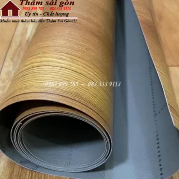 [RẺ VÔ ĐỊCH] [2mx0.5m] THẢM NHỰA SIMILI TRẢI SÀN VÂN GỖ, TRANG TRÍ DÀY 0.5MM