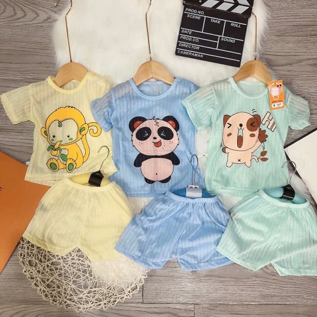 Bộ cotton giấy xuất hàn cho bé